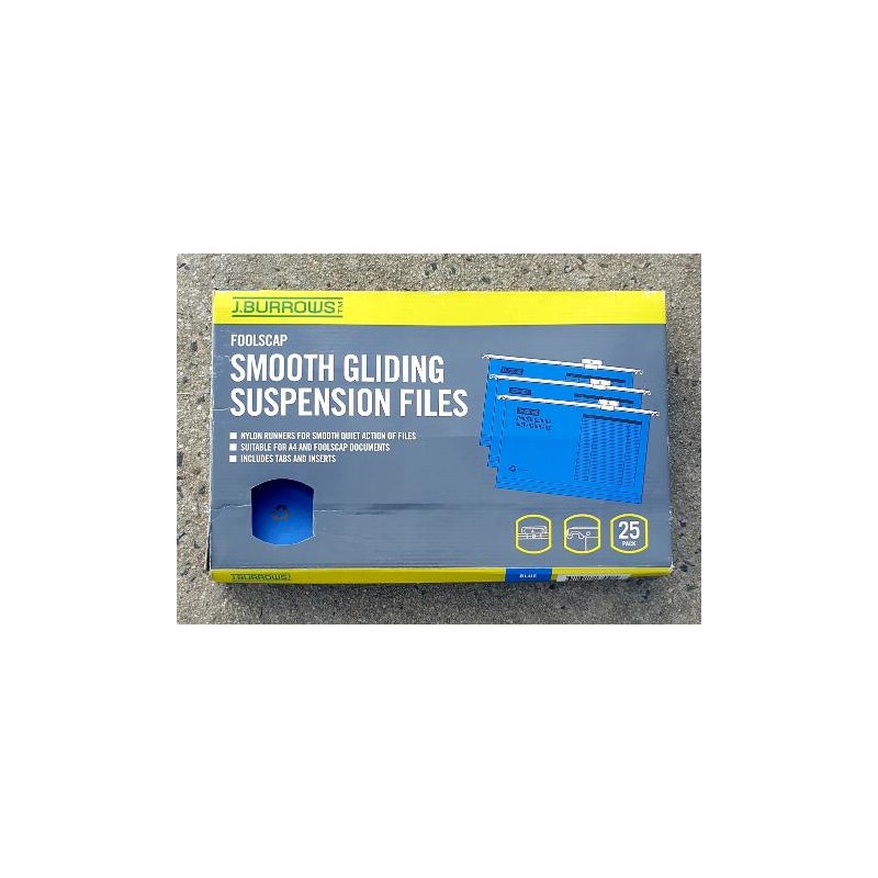 Packet of 25 Burrows Suspension Files
