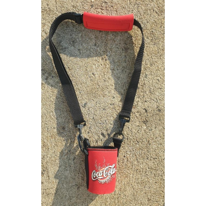 Vintage Coca Cola Can Holder with Shoulder Strap