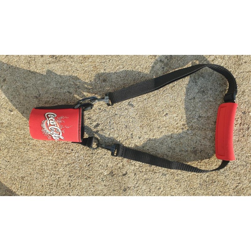Vintage Coca Cola Can Holder with Shoulder Strap