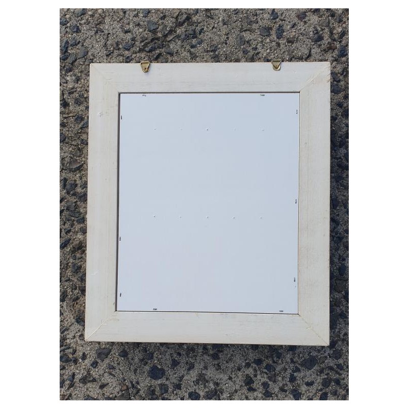 Vintage Wooden Mirrored Jewellery Box - Wall Hanging