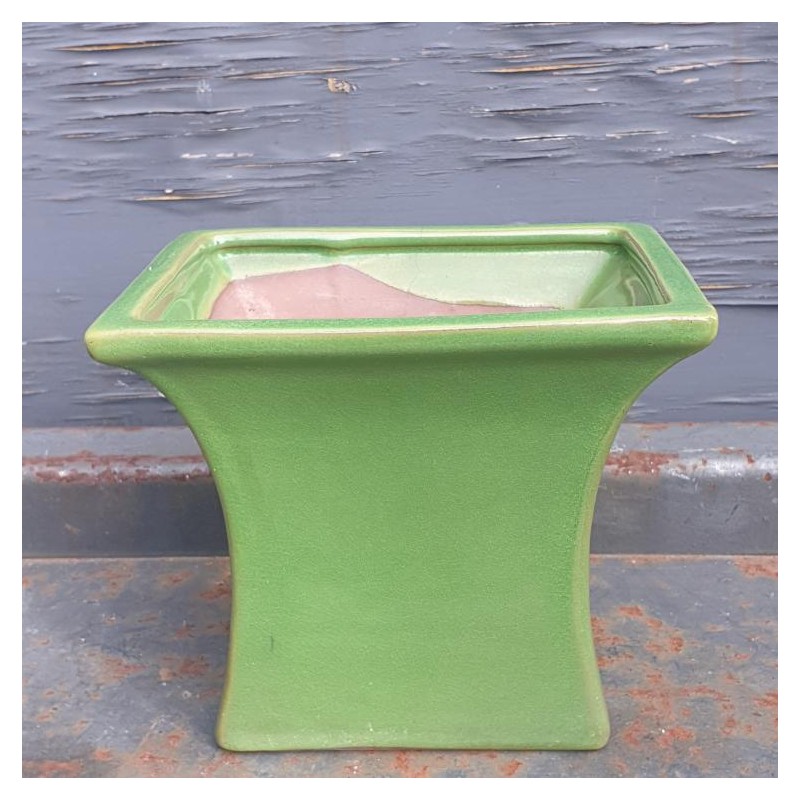 Vintage Ceramic Green Pot Planter