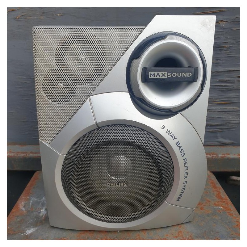 Pair of Vintage Philips 3 Way Bass Reflex System Speakers