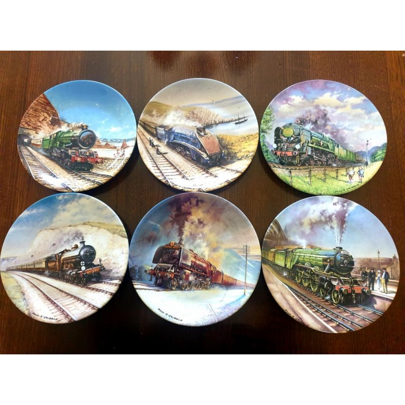 Vintage Collectable Plates - Series: Great Steam Trains Collection - Artist: Paul Gribble