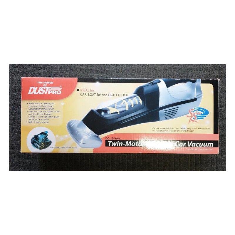 Dustpro Twin Motor Cyclonic Car Vacuum
