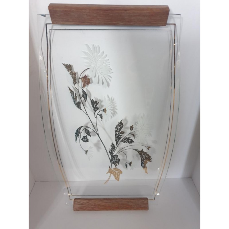 Vintage Glass Serving Tray