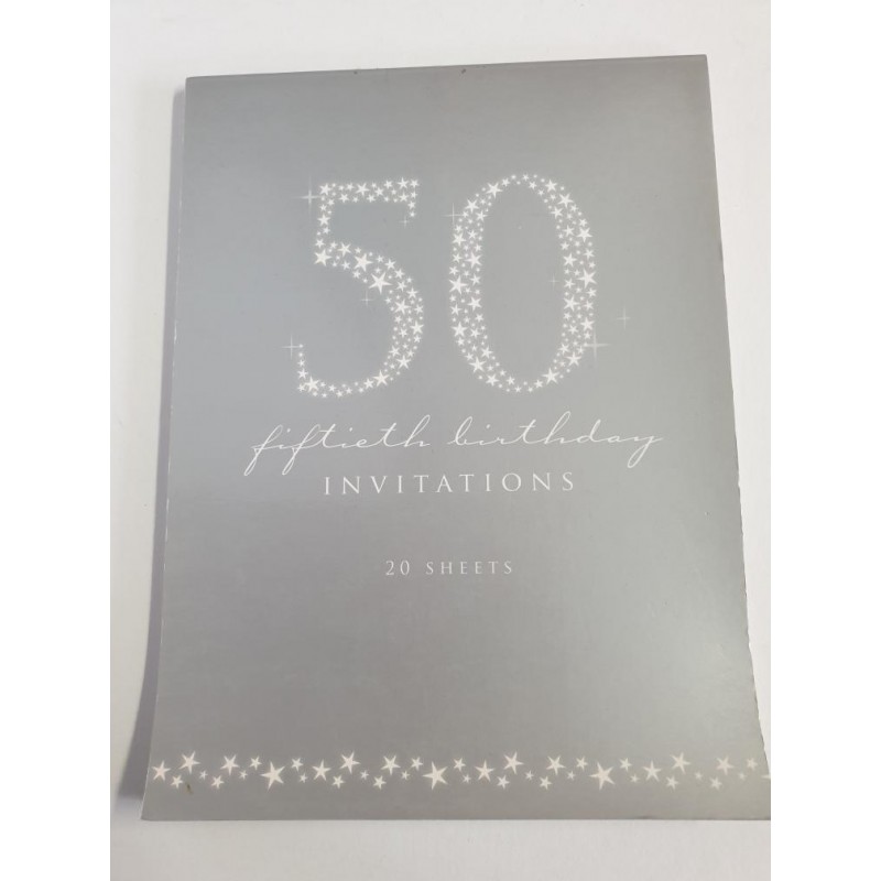 Invitations for 50th Birthday Pad