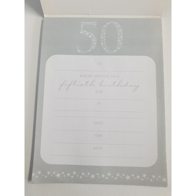 Invitations for 50th Birthday Pad