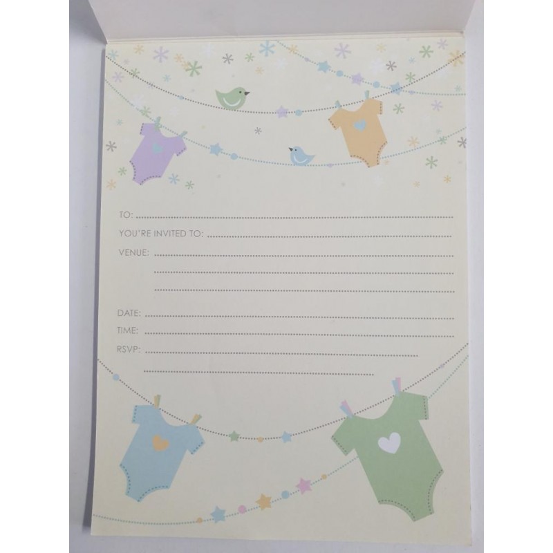 Invitations for Baby Occasion Pads