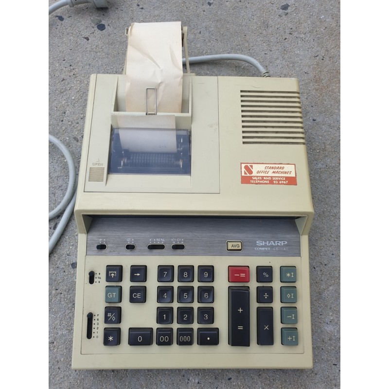 Vintage Electronic Calculator - Sharp Compet CS1181
