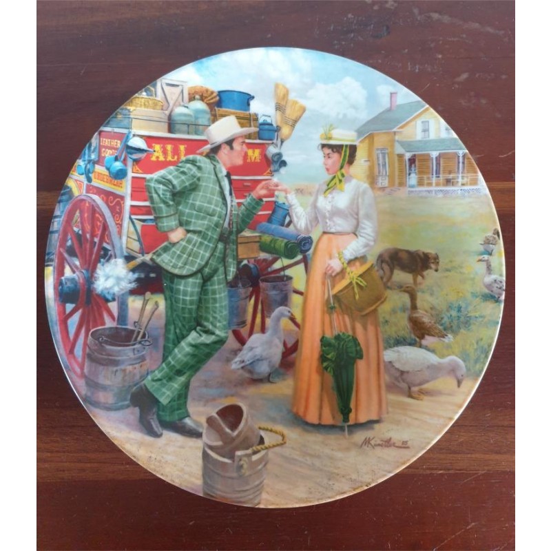 Vintage Collectable Plates - Oklahoma - Set of 4
