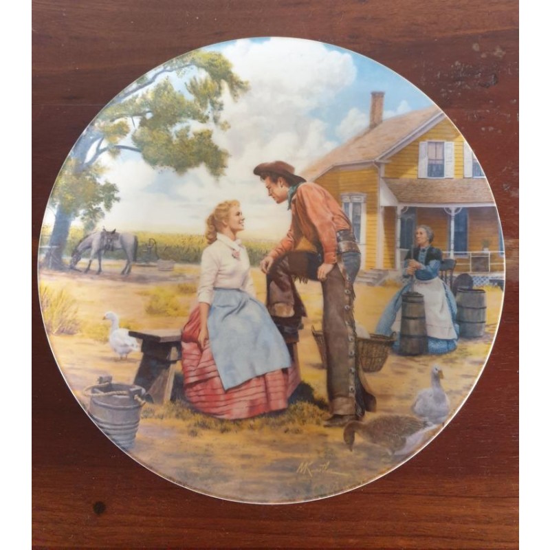 Vintage Collectable Plates - Oklahoma - Set of 4
