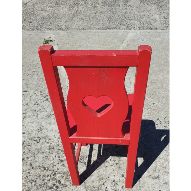 Toddler's Vintage Wooden Chair