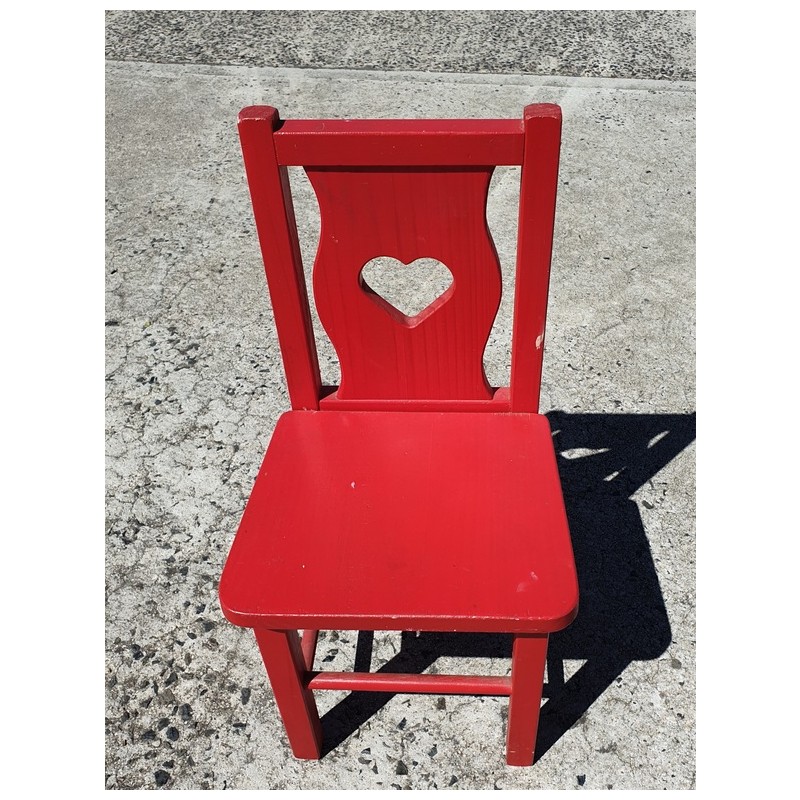 Toddler's Vintage Wooden Chair