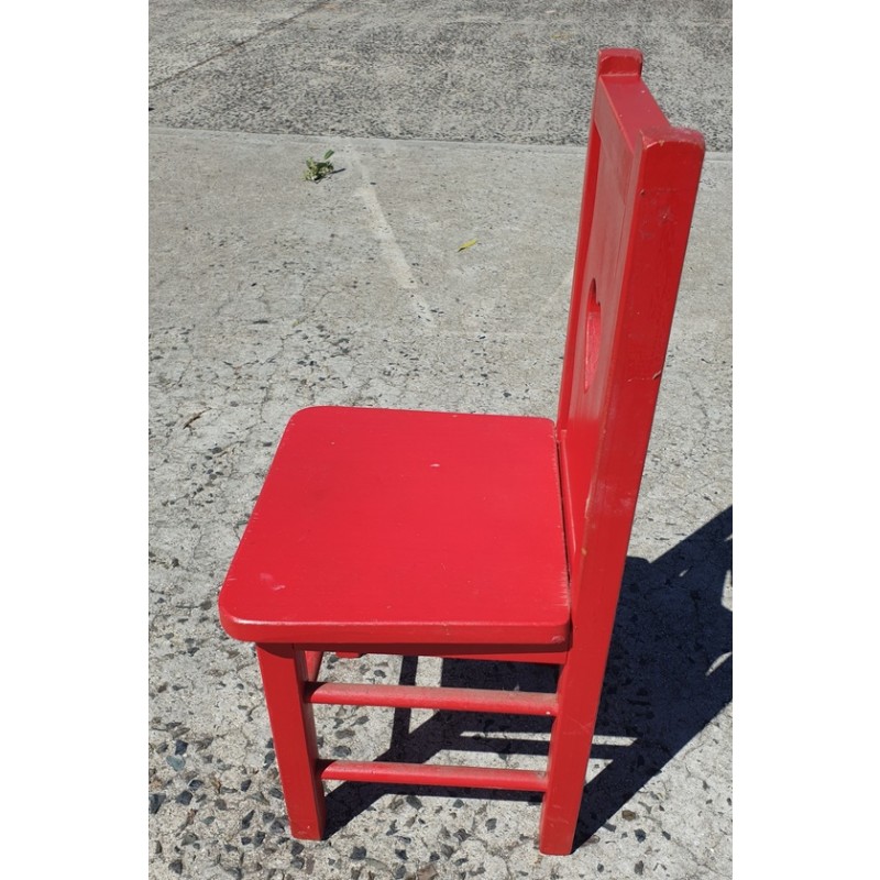 Toddler's Vintage Wooden Chair