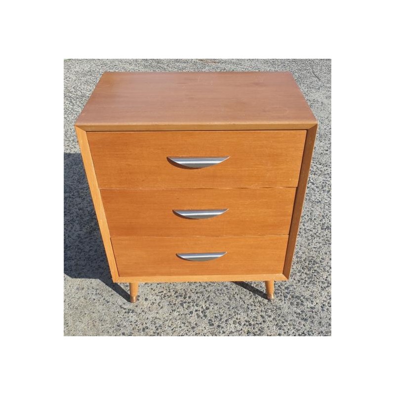 Retro 3 Drawer Wooden Unit