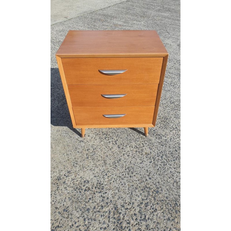 Retro 3 Drawer Wooden Unit
