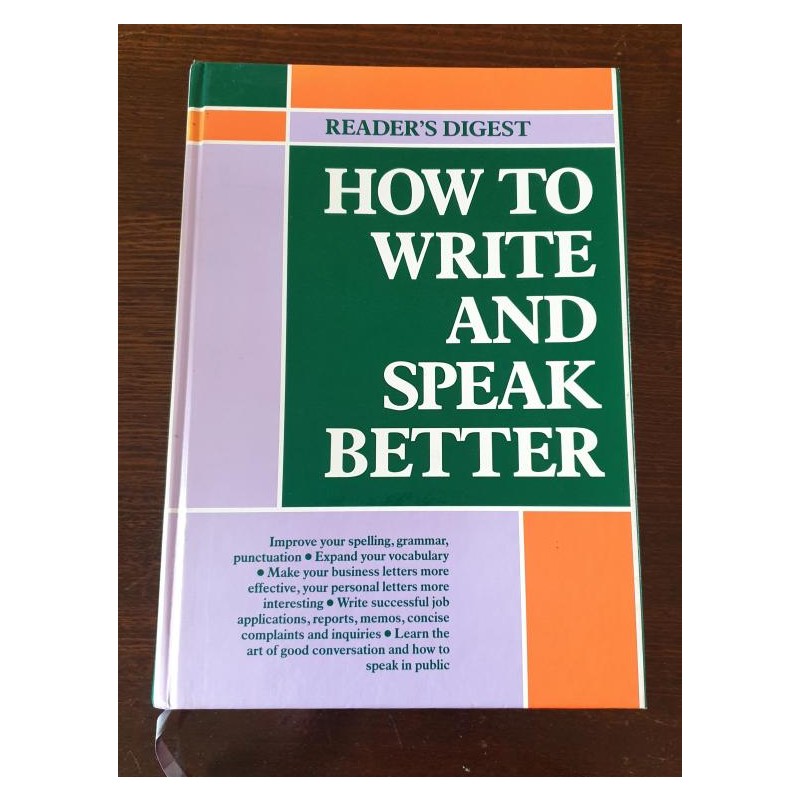 Vintage Reader's Digest Book - How to Write and Speak