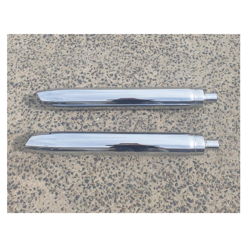 Set of 2 Exhaust Mufflers - Indian Chief - 1800 Dark Horse 